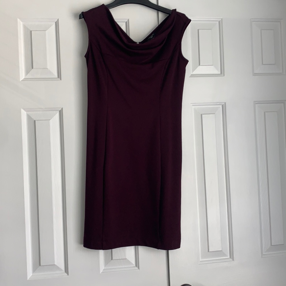 0p Anne Taylor cowlneck sheath